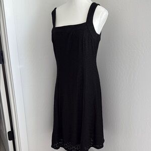 White House Black Market Lace Black Sleeveless Dress
